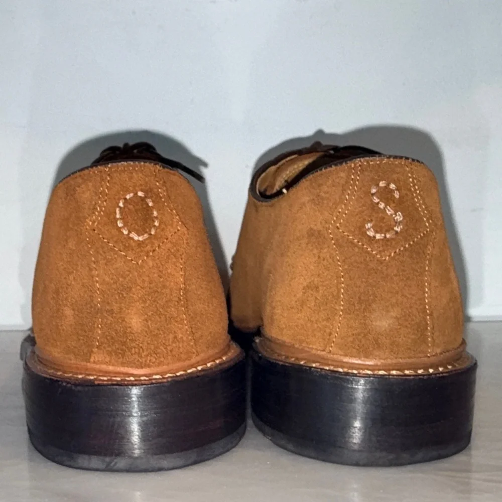Oliver Sweeney Westleton Suede Derby Shoes Men’s US 10 Brown Suede Goodyear-Welt